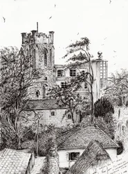 Blick von der St. Catherines Schule Ventnor I.O.W., 2011
